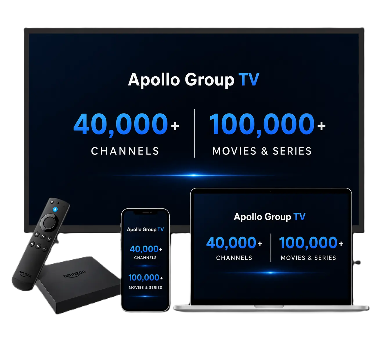 Apollo Group Tv IPTV - 40,000+ Channels & 100,000+ VODs library